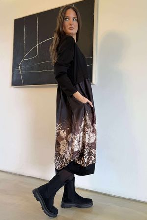 Dominian Smock Dress Black /16 =